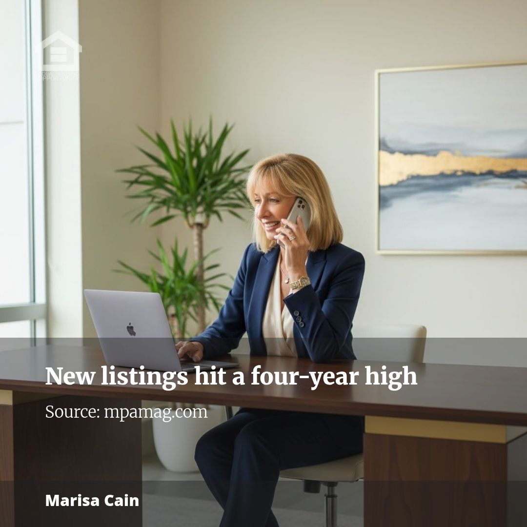 New listings hit a four-year high