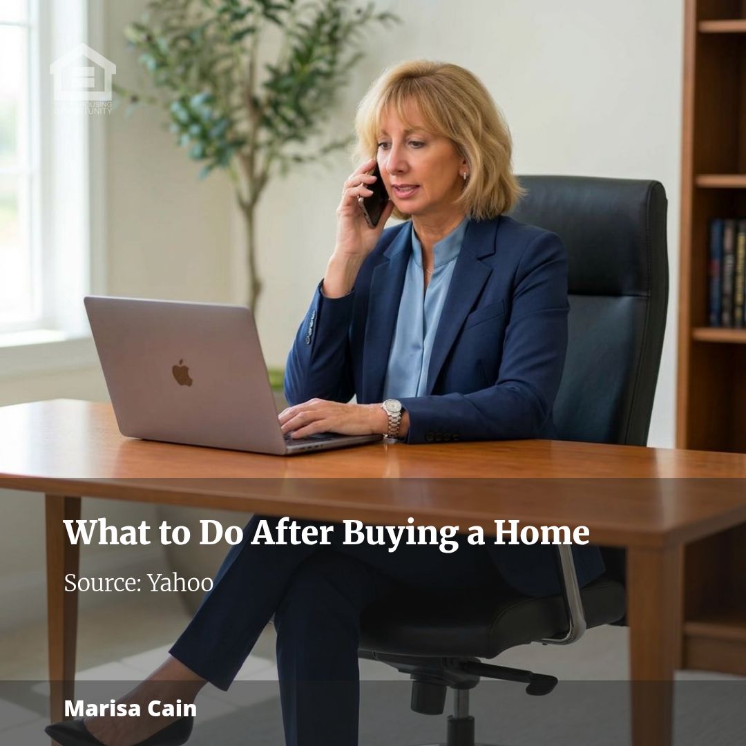 Here are things you should do after purchasing a home